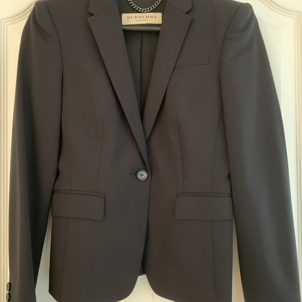 Burberry vintage back blazer women size 2